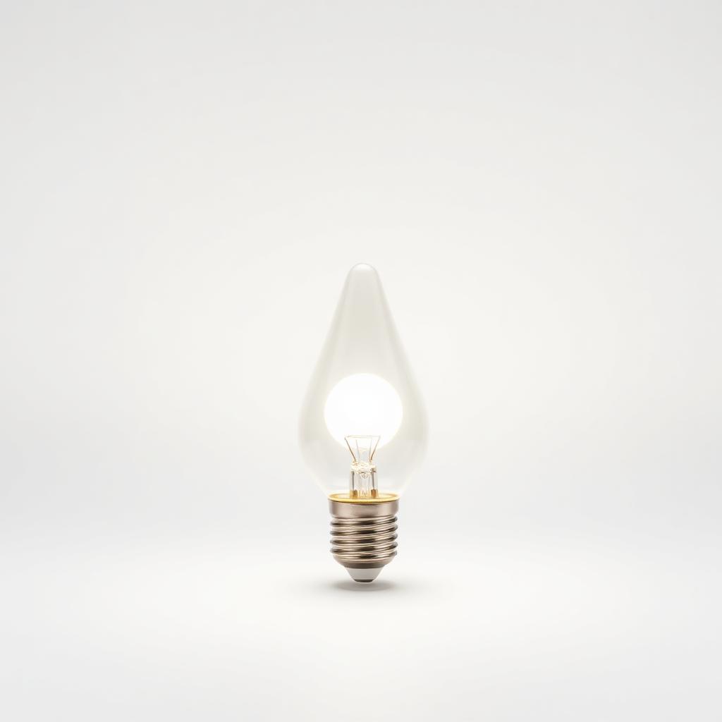 Lampadina LED E27 9W goccia luce calda